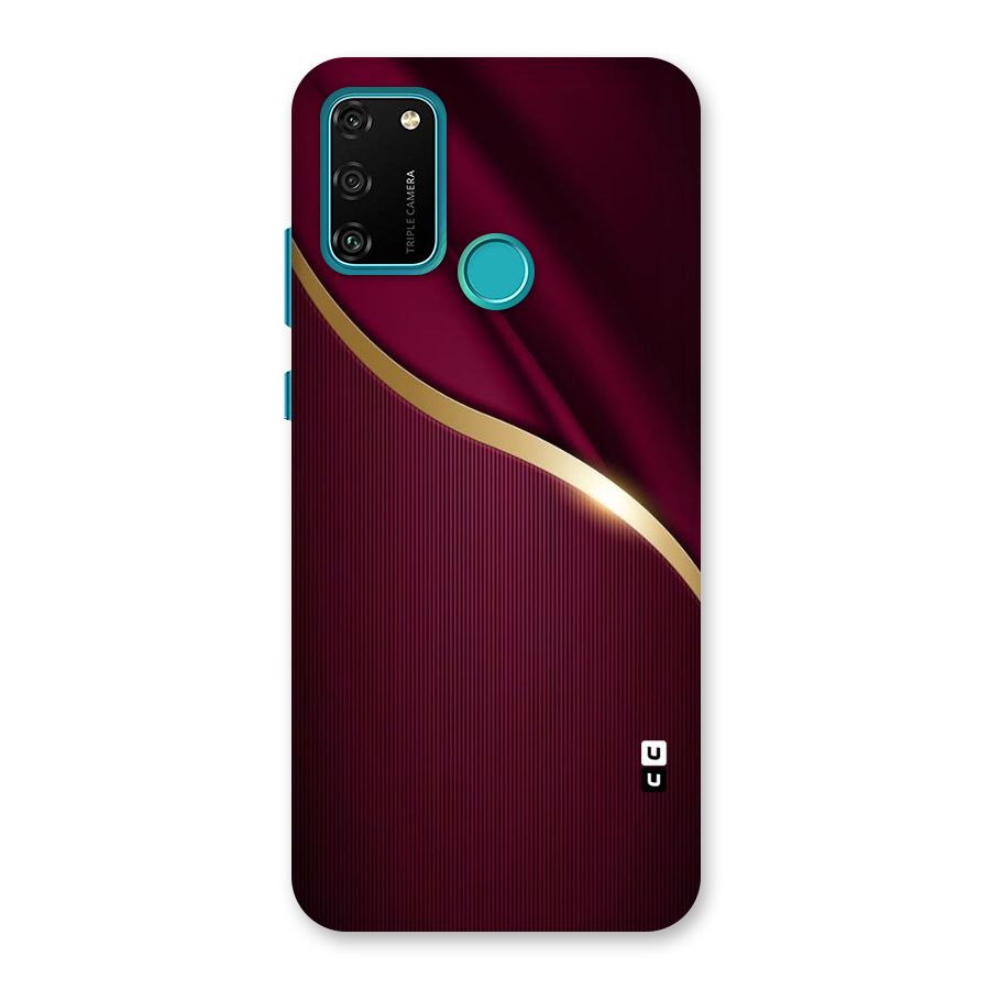 Smooth Maroon Back Case for Honor 9A