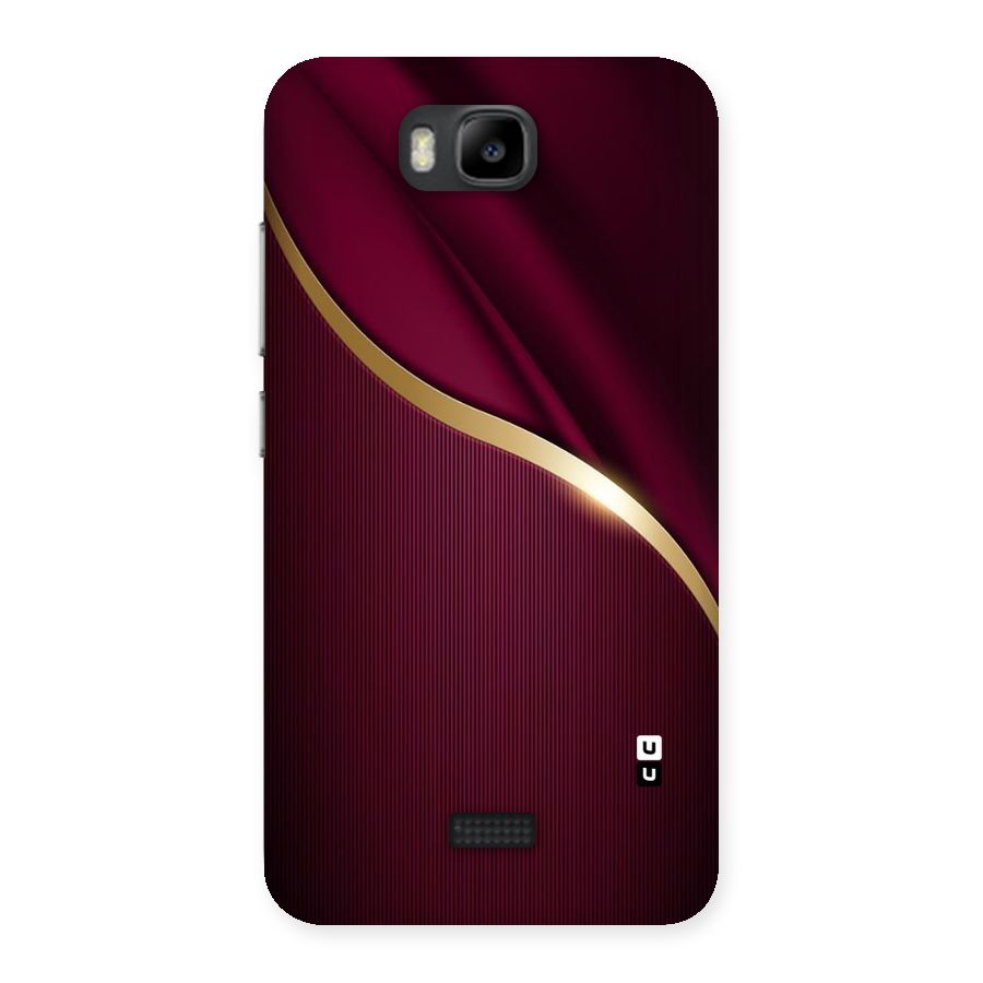 Smooth Maroon Back Case for Honor Bee