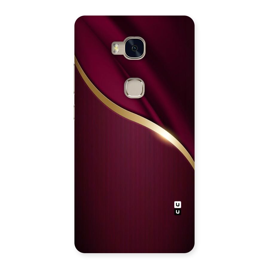Smooth Maroon Back Case for Huawei Honor 5X