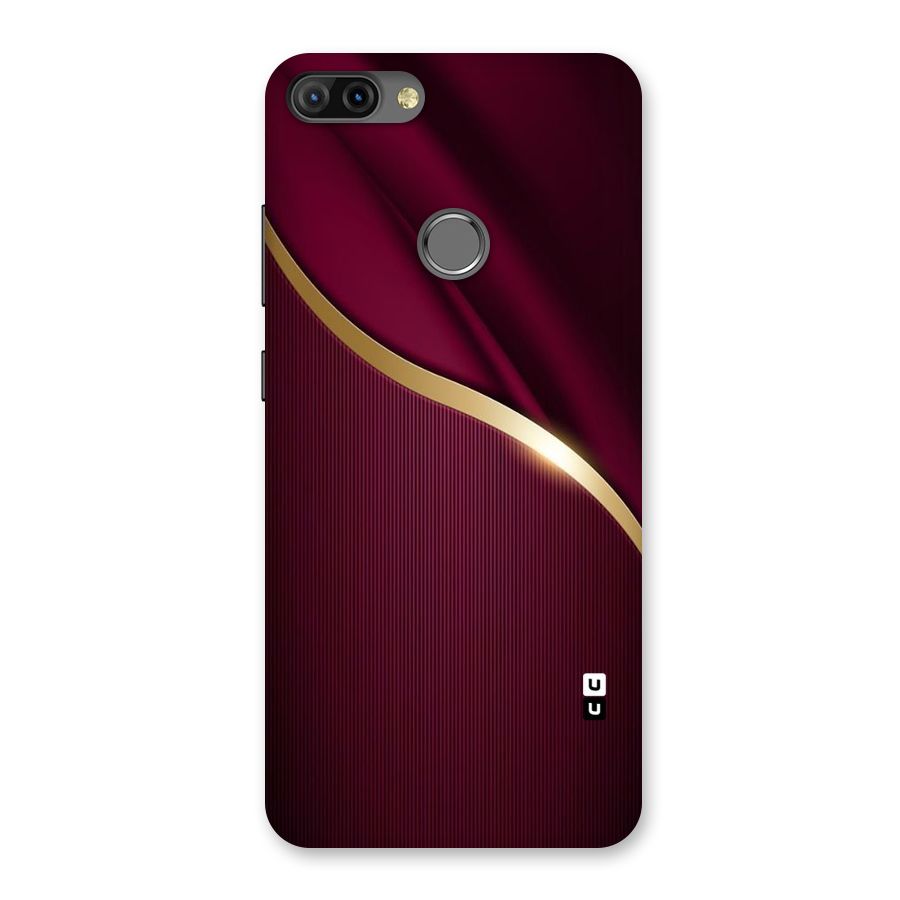 Smooth Maroon Back Case for Infinix Hot 6 Pro