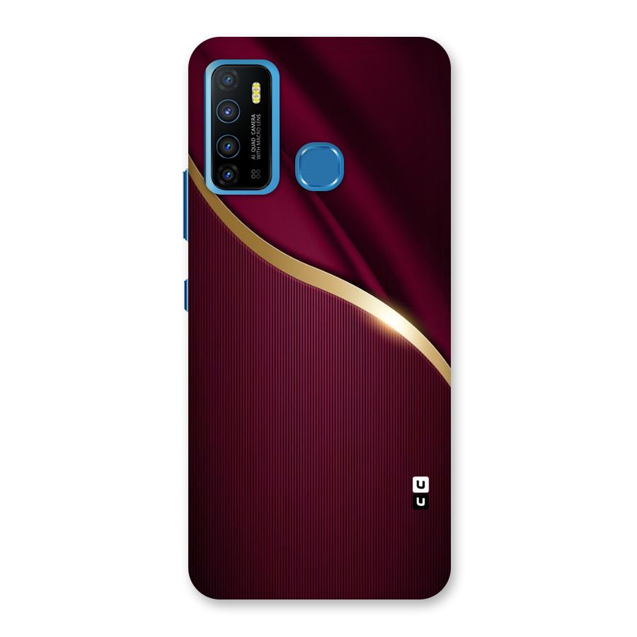 Smooth Maroon Back Case for Infinix Hot 9