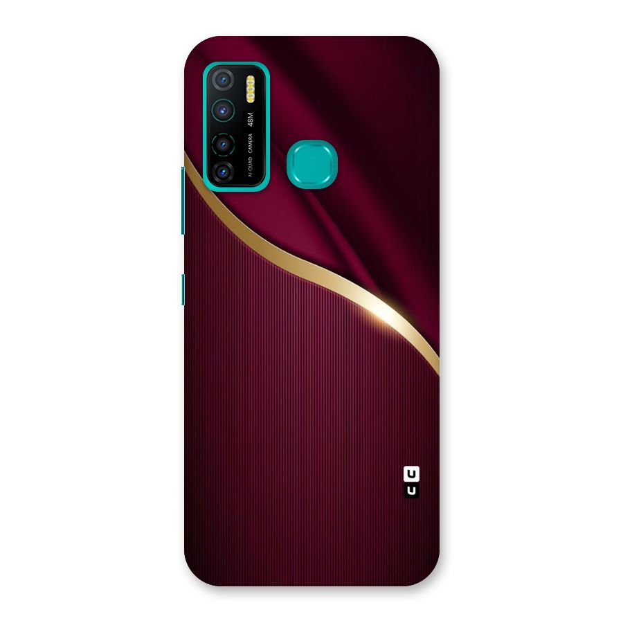 Smooth Maroon Back Case for Infinix Hot 9 Pro
