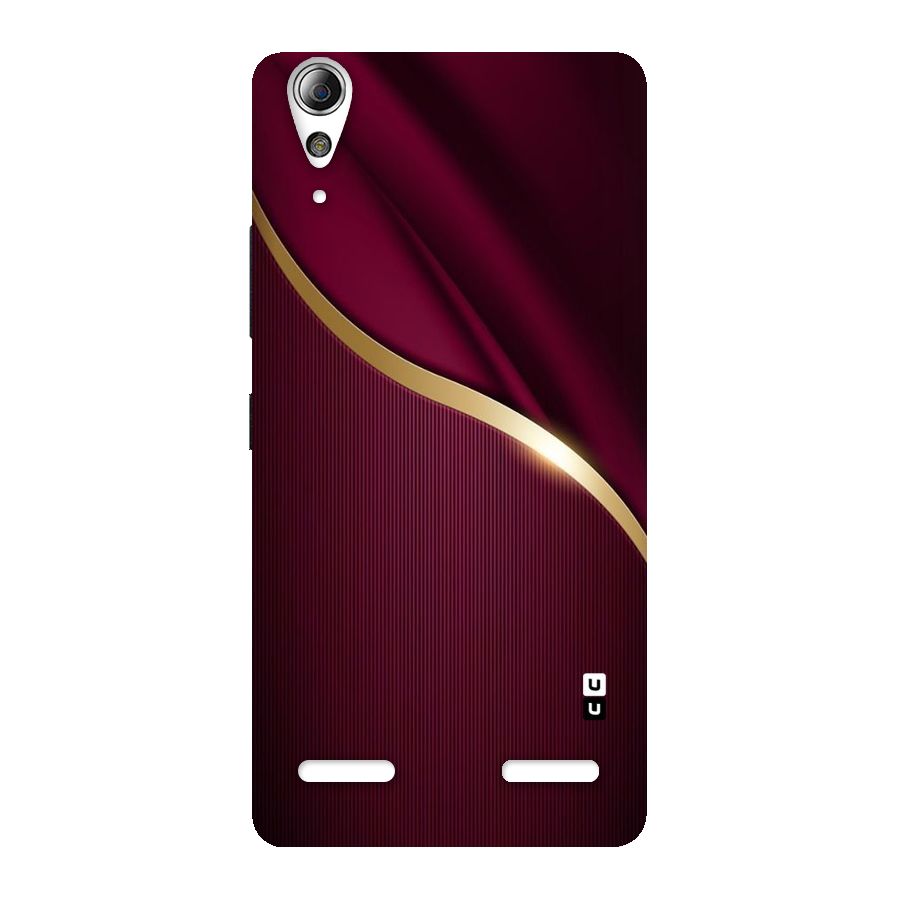 Smooth Maroon Back Case for Lenovo A6000