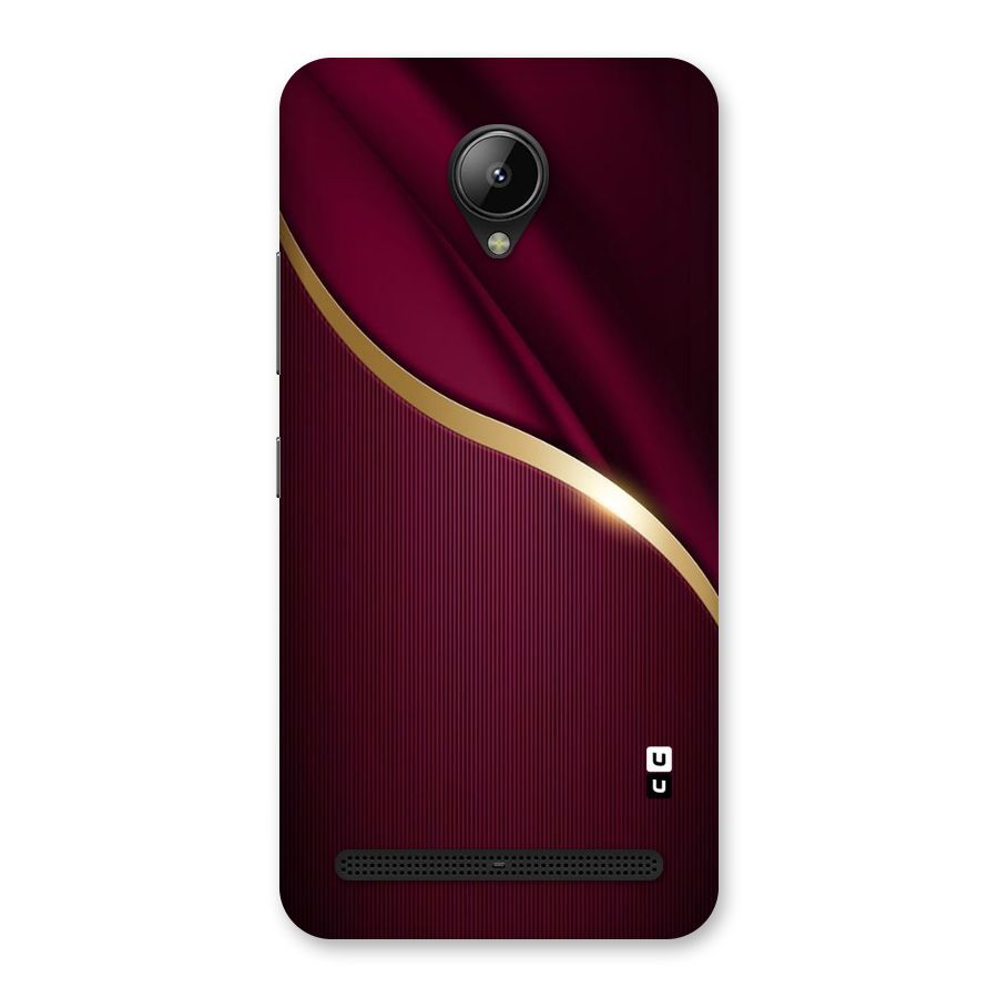 Smooth Maroon Back Case for Lenovo C2