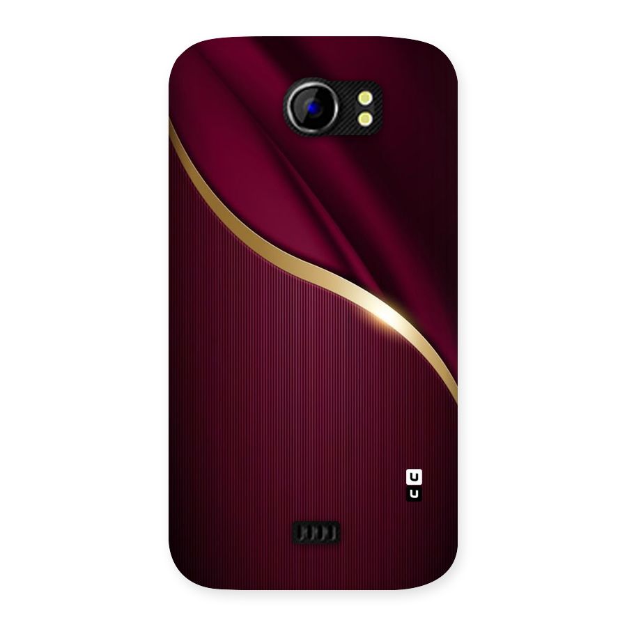 Smooth Maroon Back Case for Micromax Canvas 2 A110