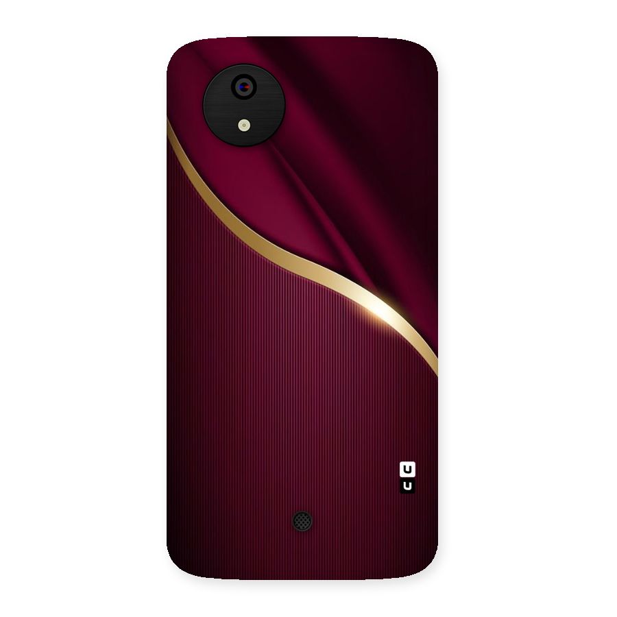 Smooth Maroon Back Case for Micromax Canvas A1