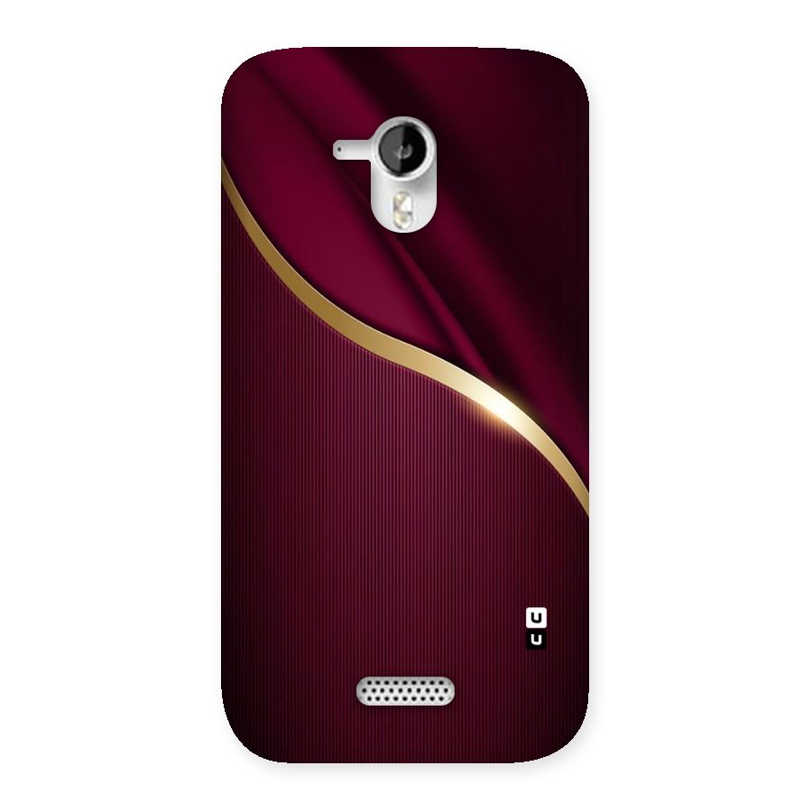 Smooth Maroon Back Case for Micromax Canvas HD A116