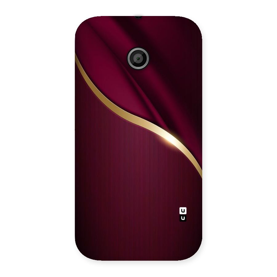 Smooth Maroon Back Case for Moto E