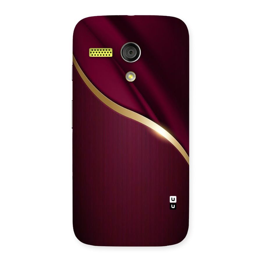Smooth Maroon Back Case for Moto G