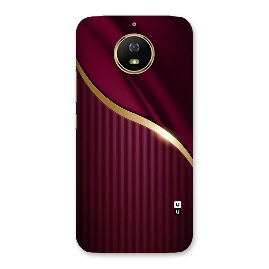 Smooth Maroon Back Case for Moto G5s