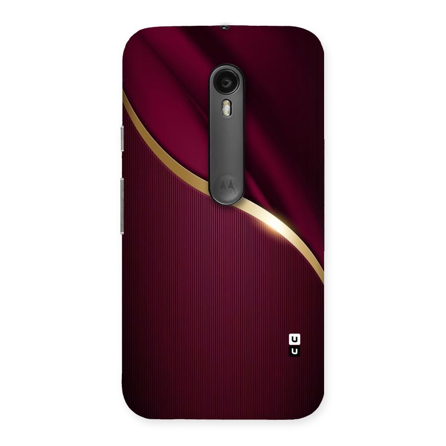 Smooth Maroon Back Case for Moto G Turbo