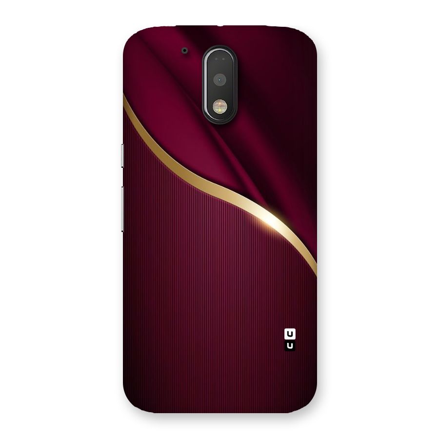 Smooth Maroon Back Case for Motorola Moto G4 Plus