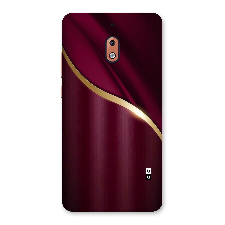 Smooth Maroon Back Case for Nokia 2.1