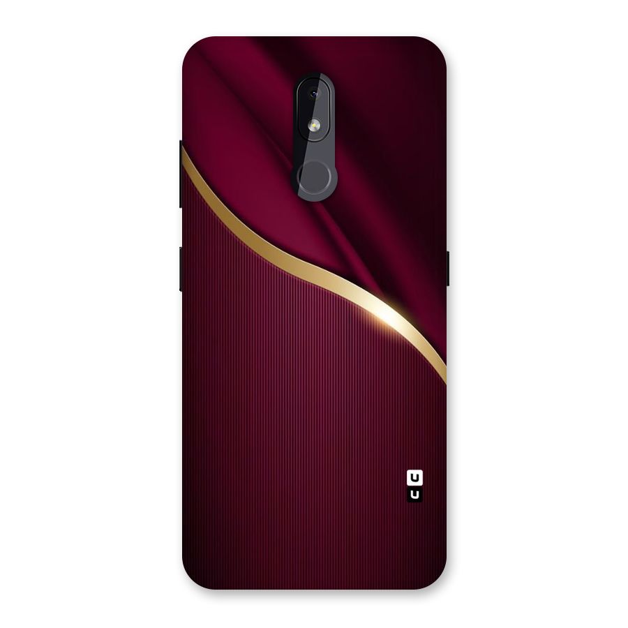 Smooth Maroon Back Case for Nokia 3.2
