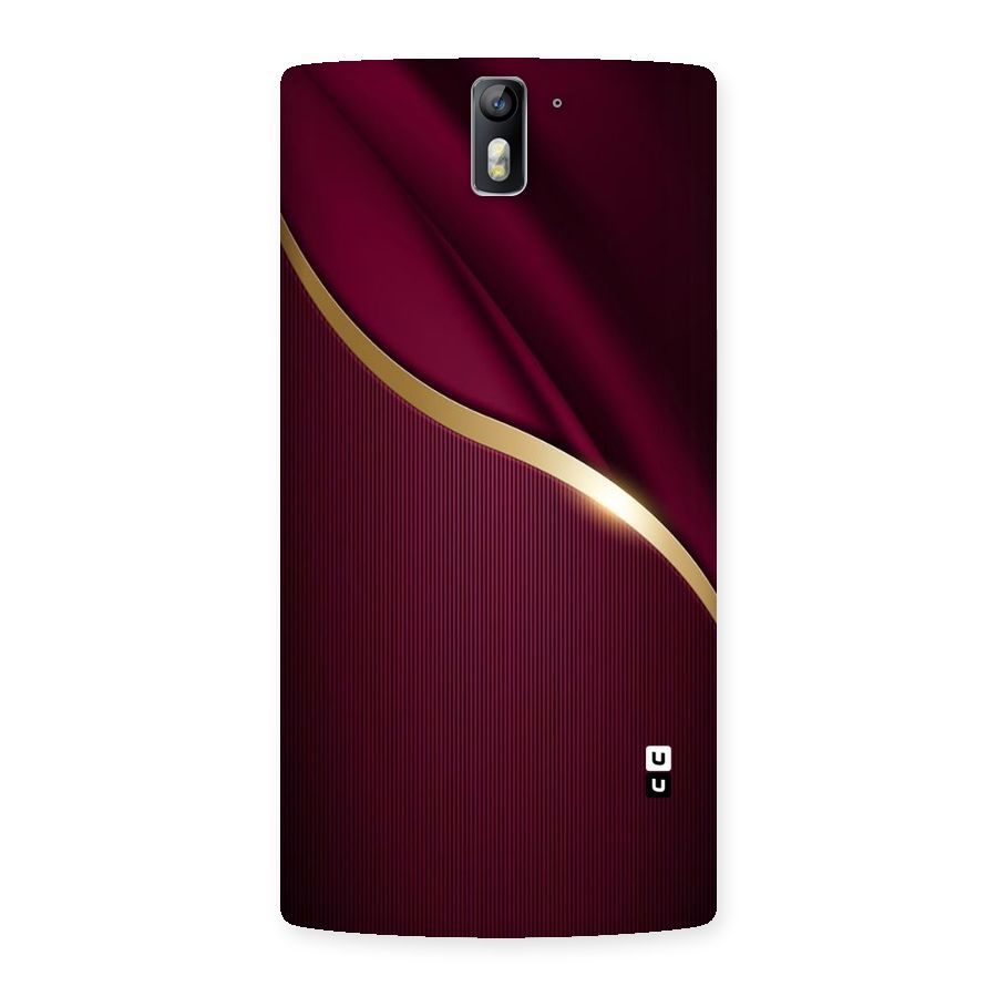 Smooth Maroon Back Case for One Plus One