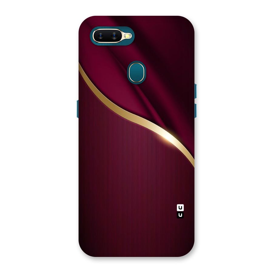 Smooth Maroon Back Case for Oppo A11k