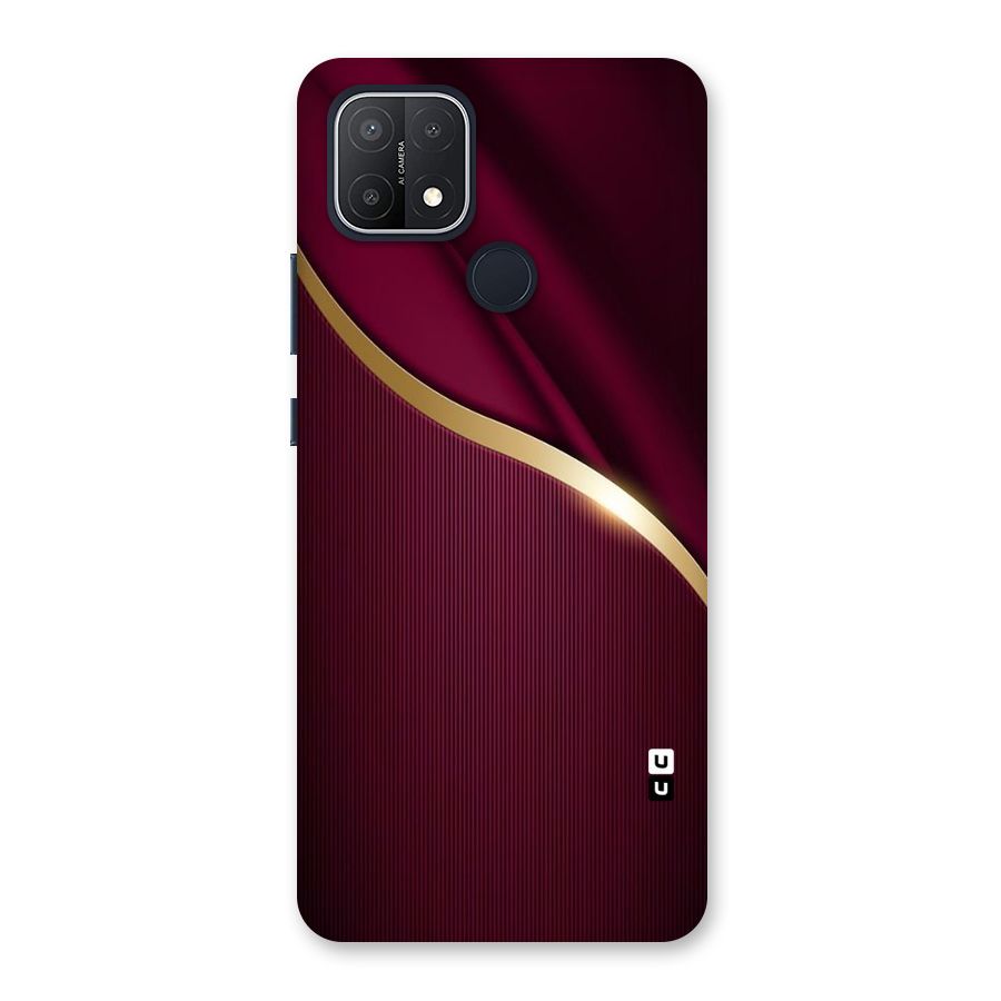 Smooth Maroon Back Case for Oppo A15
