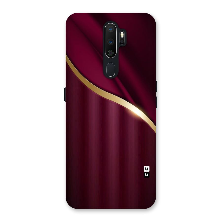 Smooth Maroon Back Case for Oppo A5 (2020)