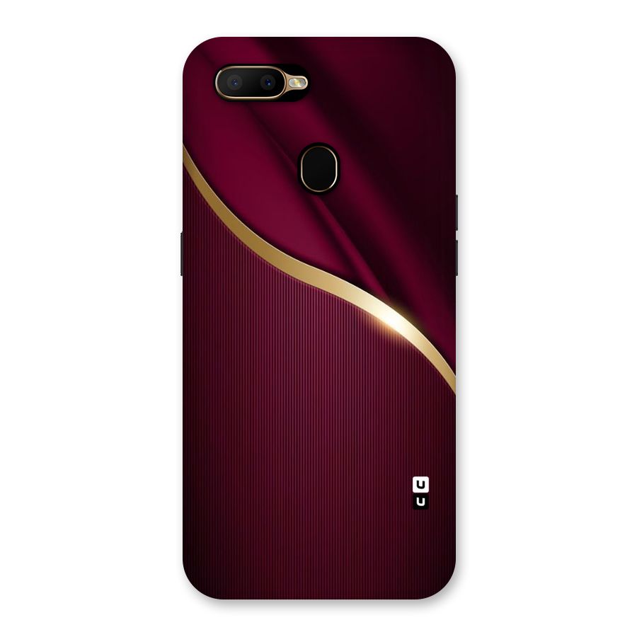 Smooth Maroon Back Case for Oppo A5s