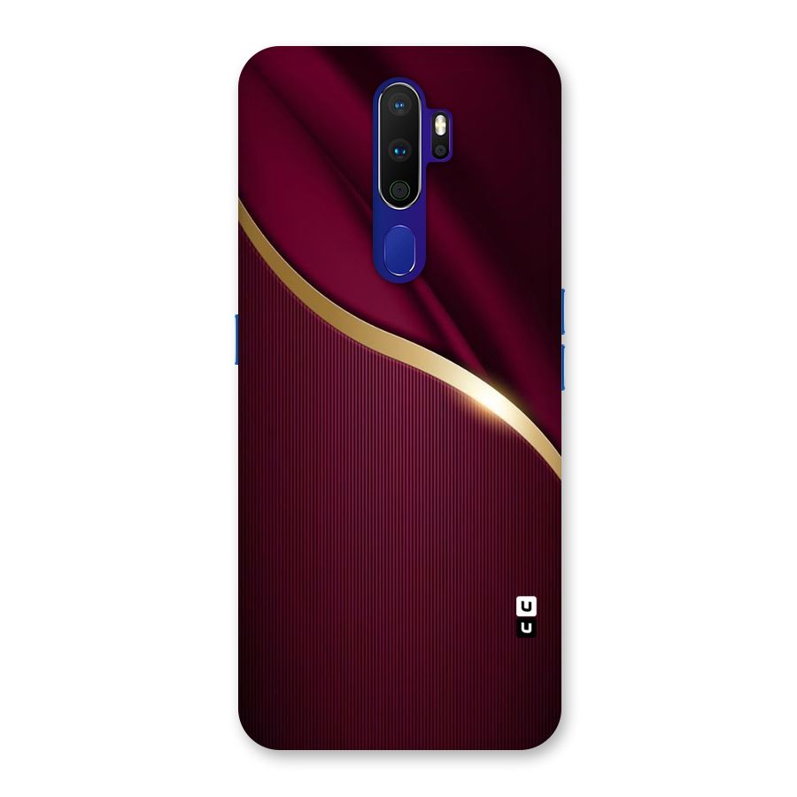 Smooth Maroon Back Case for Oppo A9 (2020)