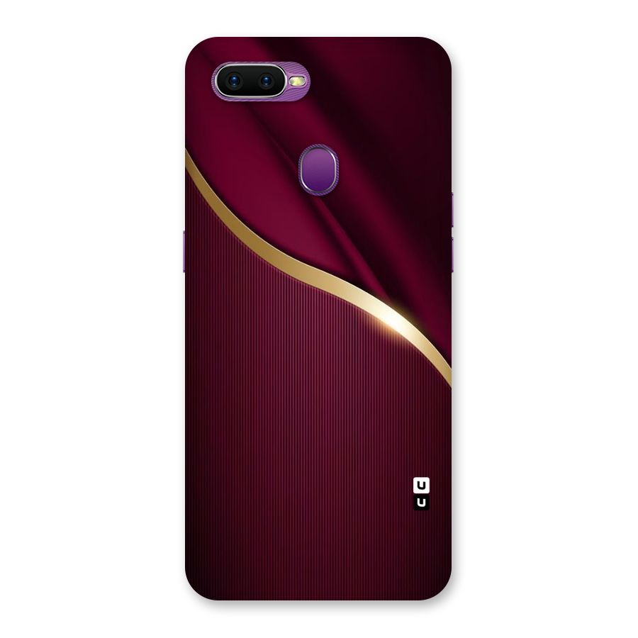 Smooth Maroon Back Case for Oppo F9