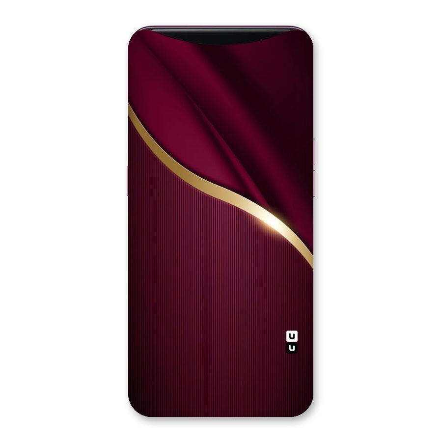 Smooth Maroon Back Case for Oppo Find X