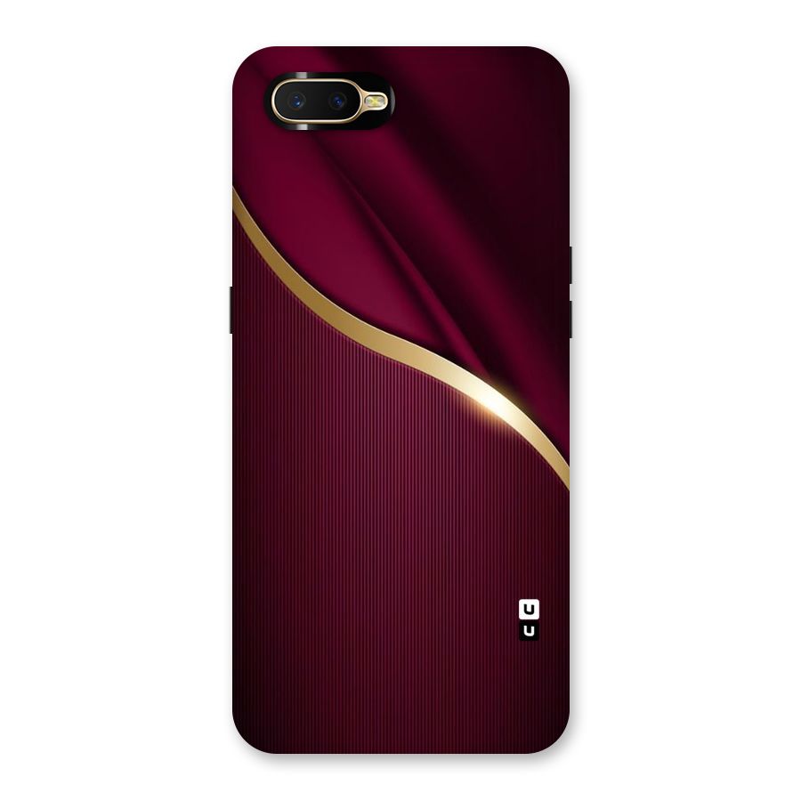 Smooth Maroon Back Case for Oppo K1