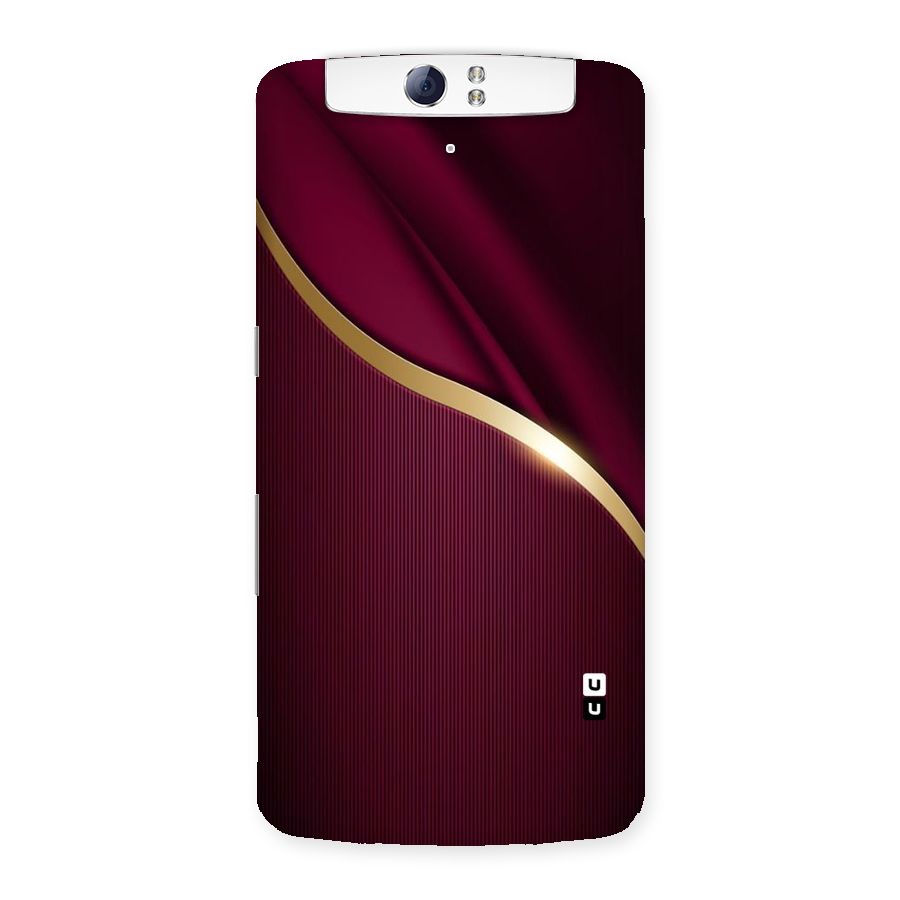 Smooth Maroon Back Case for Oppo N1