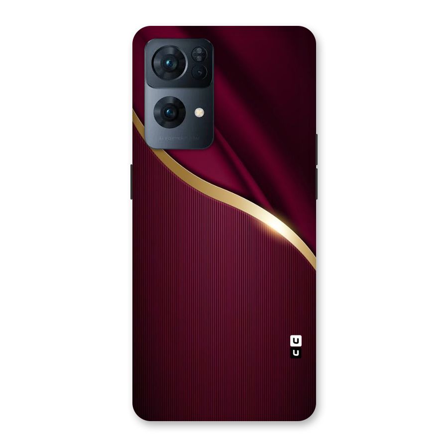 Smooth Maroon Back Case for Oppo Reno7 Pro 5G