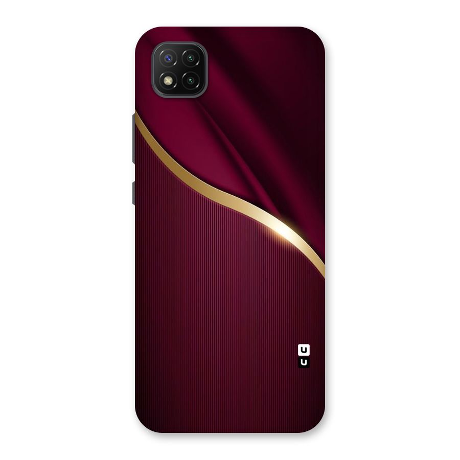 Smooth Maroon Back Case for Poco C3