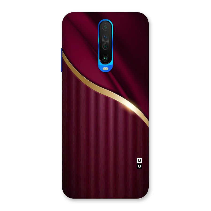 Smooth Maroon Back Case for Poco X2