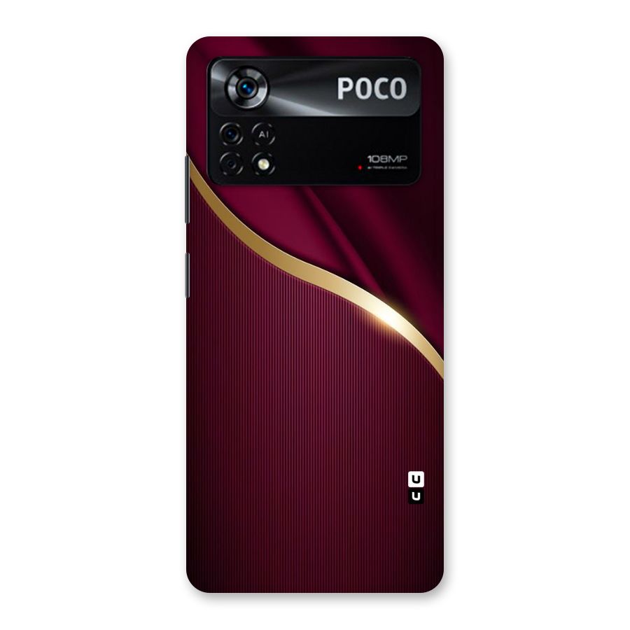 Smooth Maroon Back Case for Poco X4 Pro 5G