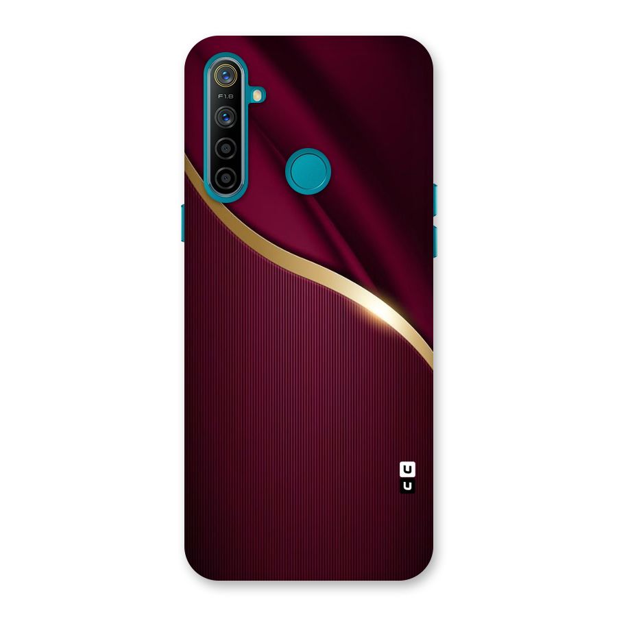 Smooth Maroon Back Case for Realme 5i