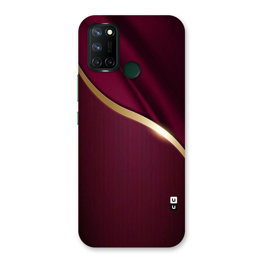 Smooth Maroon Back Case for Realme 7i