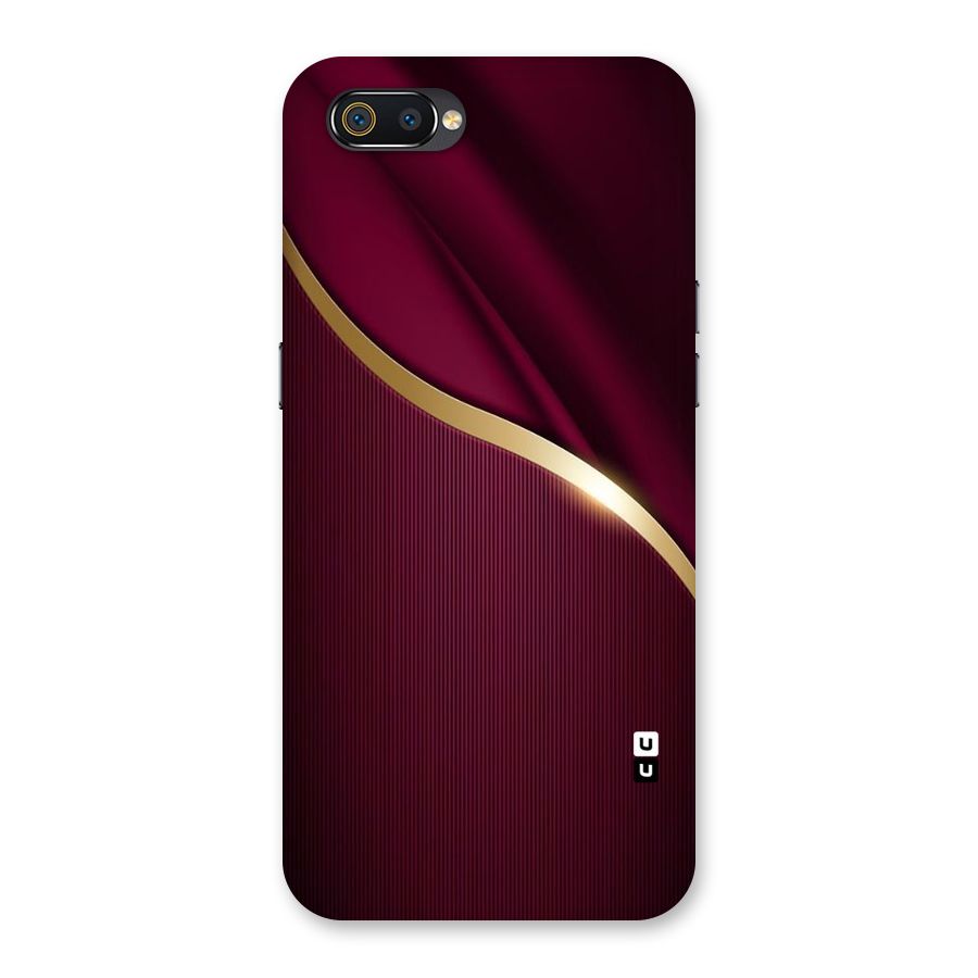 Smooth Maroon Back Case for Realme C2
