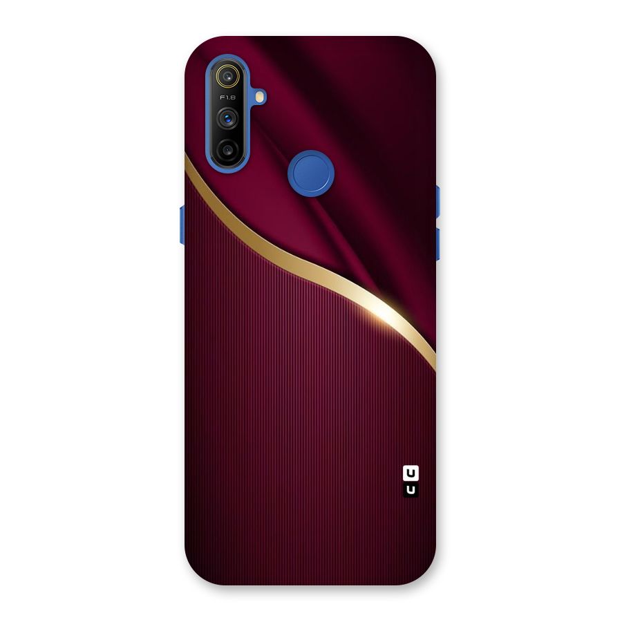 Smooth Maroon Back Case for Realme Narzo 10A