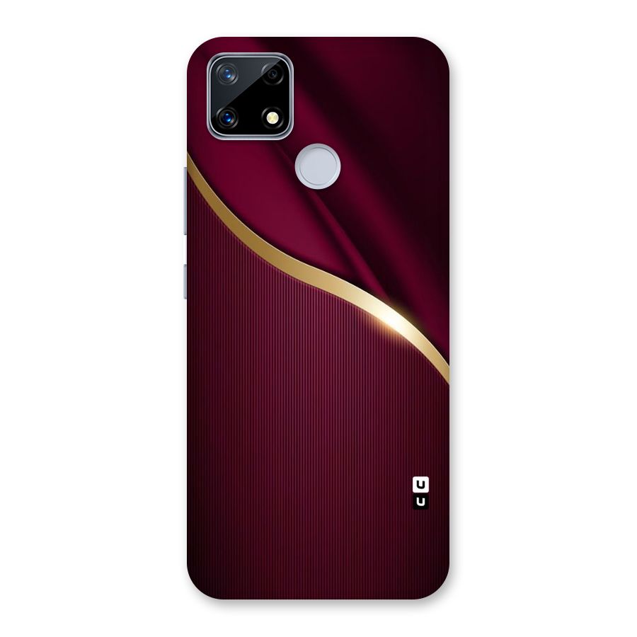 Smooth Maroon Back Case for Realme Narzo 20