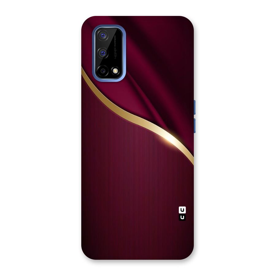 Smooth Maroon Back Case for Realme Narzo 30 Pro