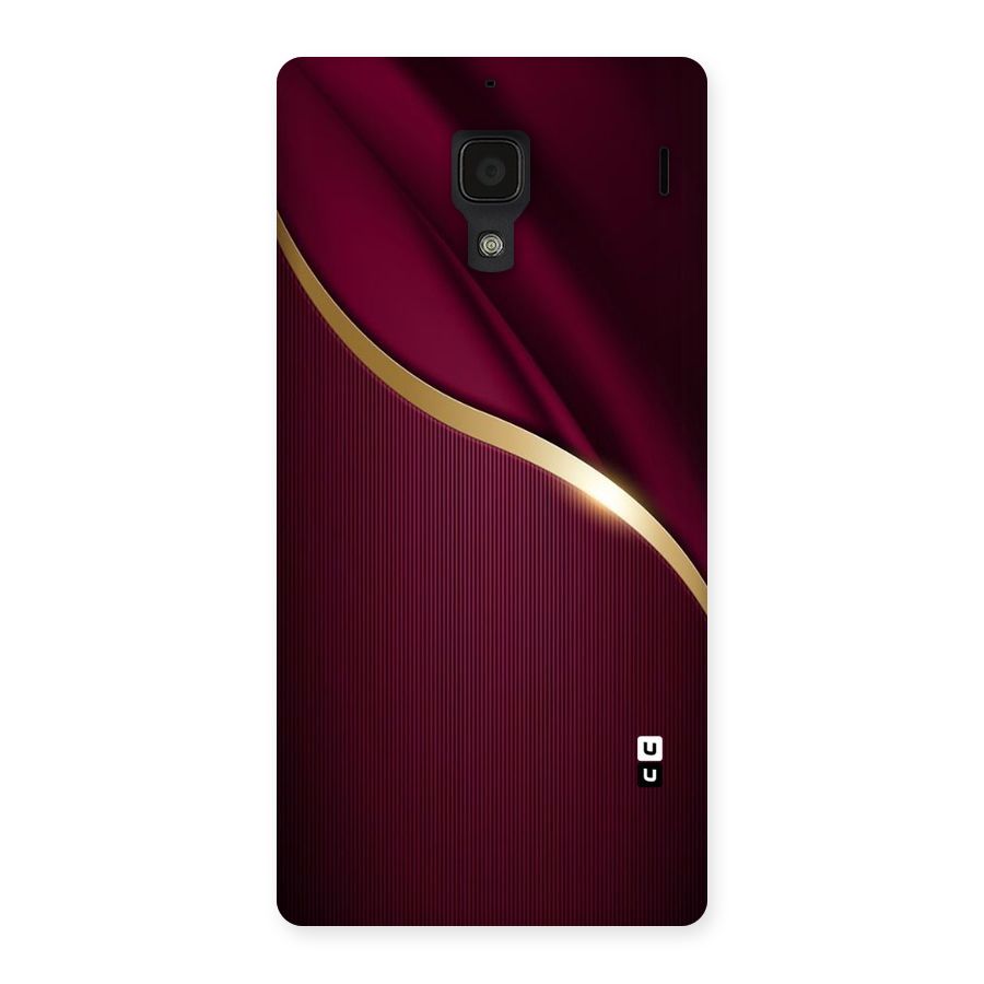 Smooth Maroon Back Case for Redmi 1S