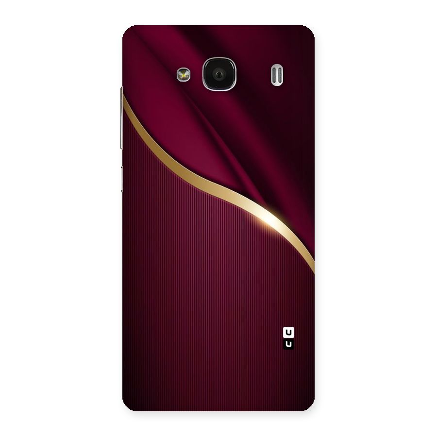 Smooth Maroon Back Case for Redmi 2