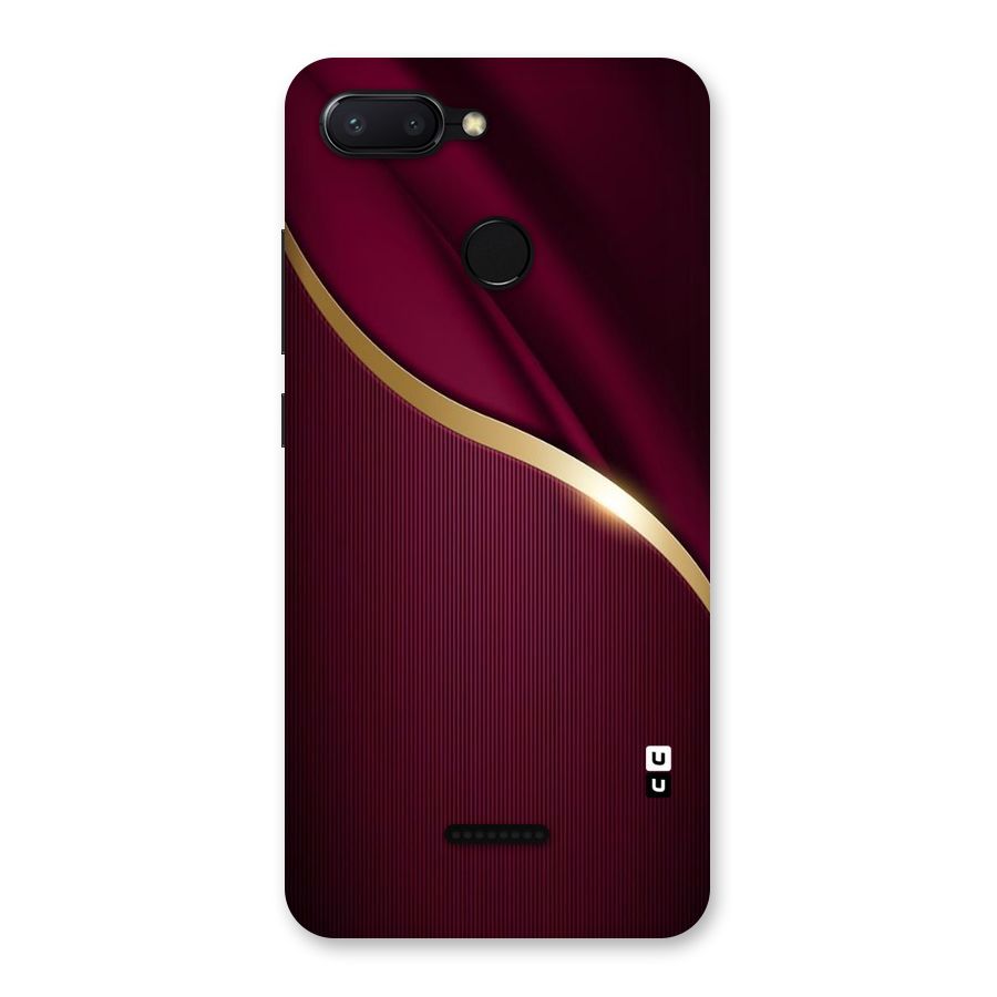 Smooth Maroon Back Case for Redmi 6