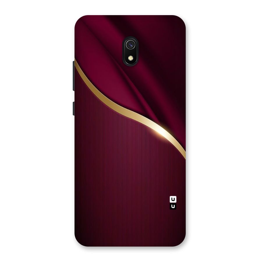Smooth Maroon Back Case for Redmi 8A