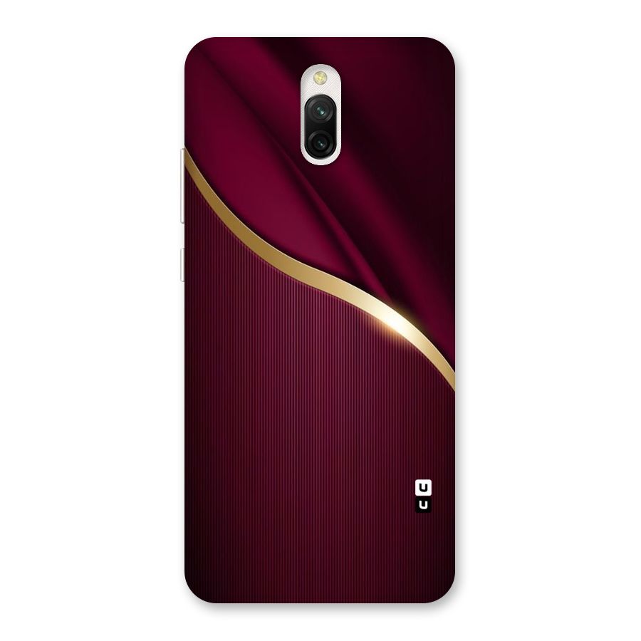 Smooth Maroon Back Case for Redmi 8A Dual