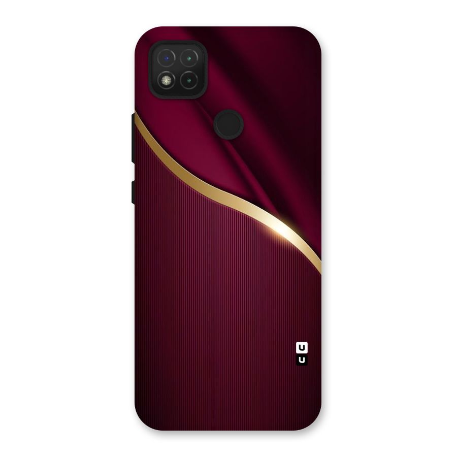 Smooth Maroon Back Case for Redmi 9