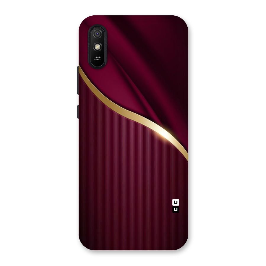Smooth Maroon Back Case for Redmi 9A