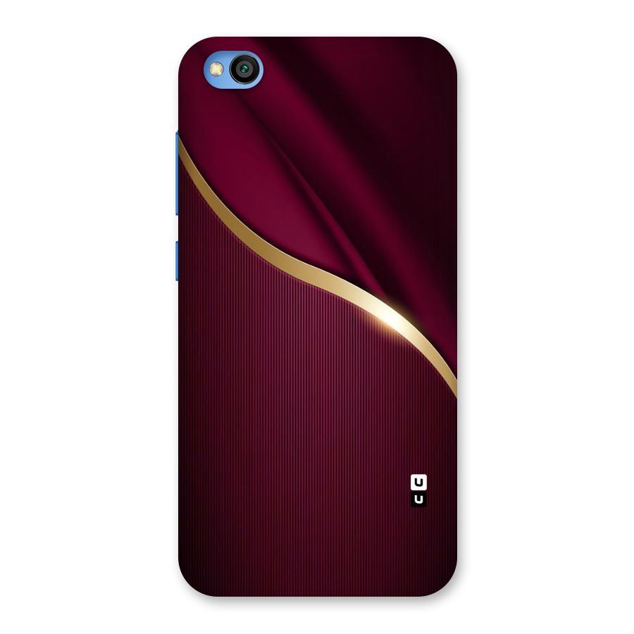 Smooth Maroon Back Case for Redmi Go