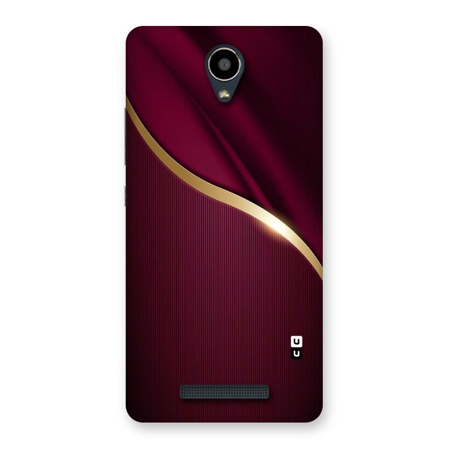Smooth Maroon Back Case for Redmi Note 2