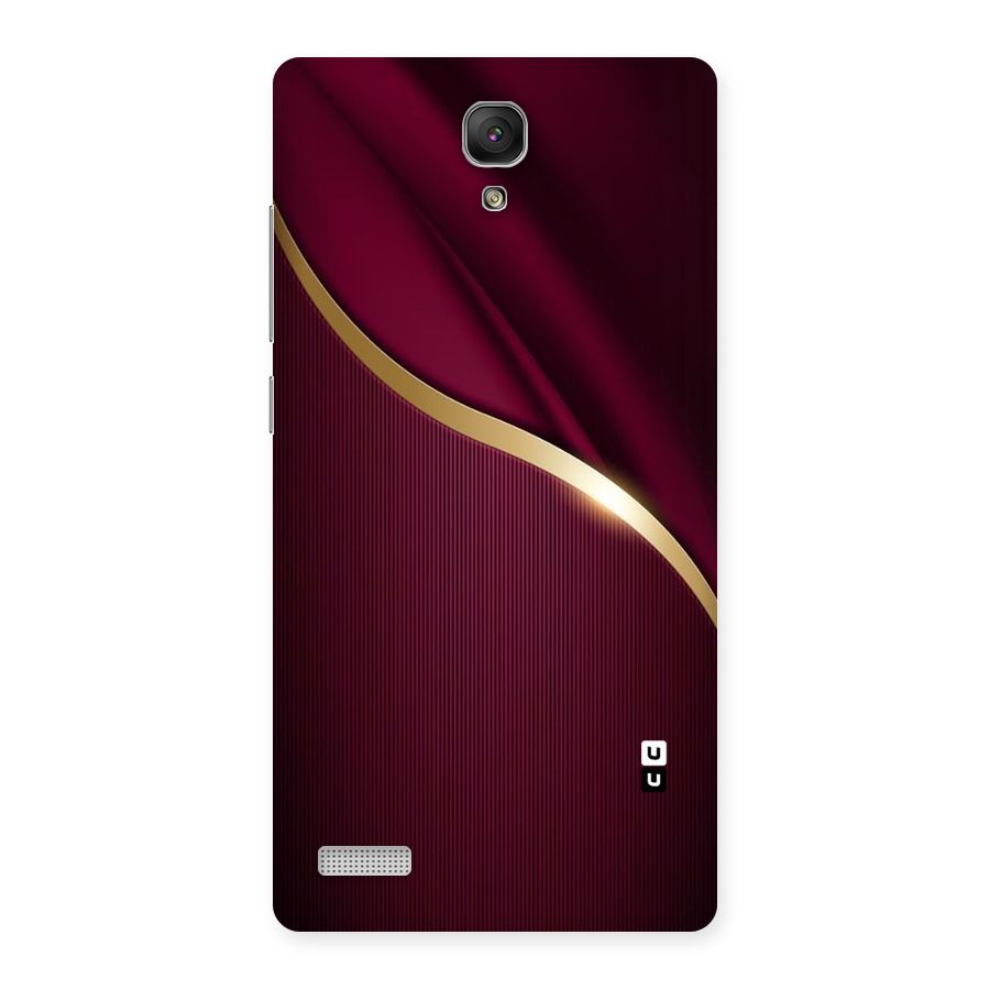 Smooth Maroon Back Case for Redmi Note Prime