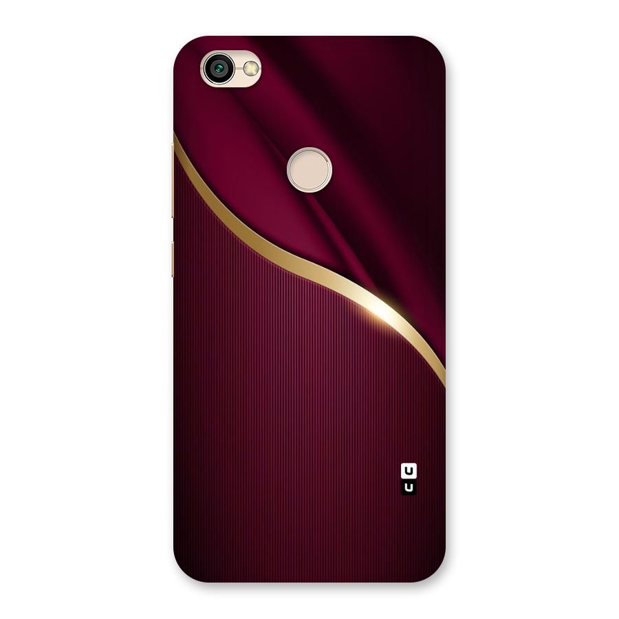 Smooth Maroon Back Case for Redmi Y1 2017