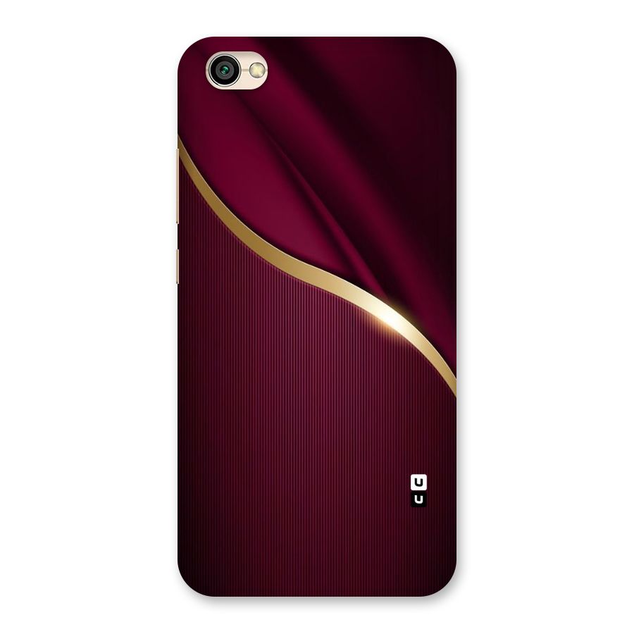Smooth Maroon Back Case for Redmi Y1 Lite